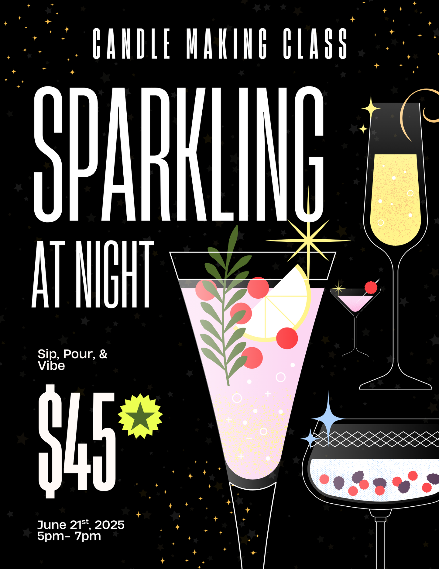 Mocktail Candle Making