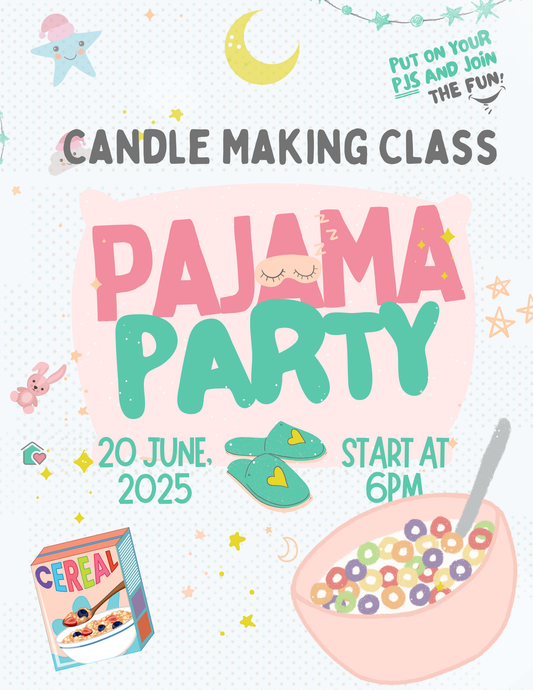 💤🥣 Pajama Party + Cereal Candle-Making Class