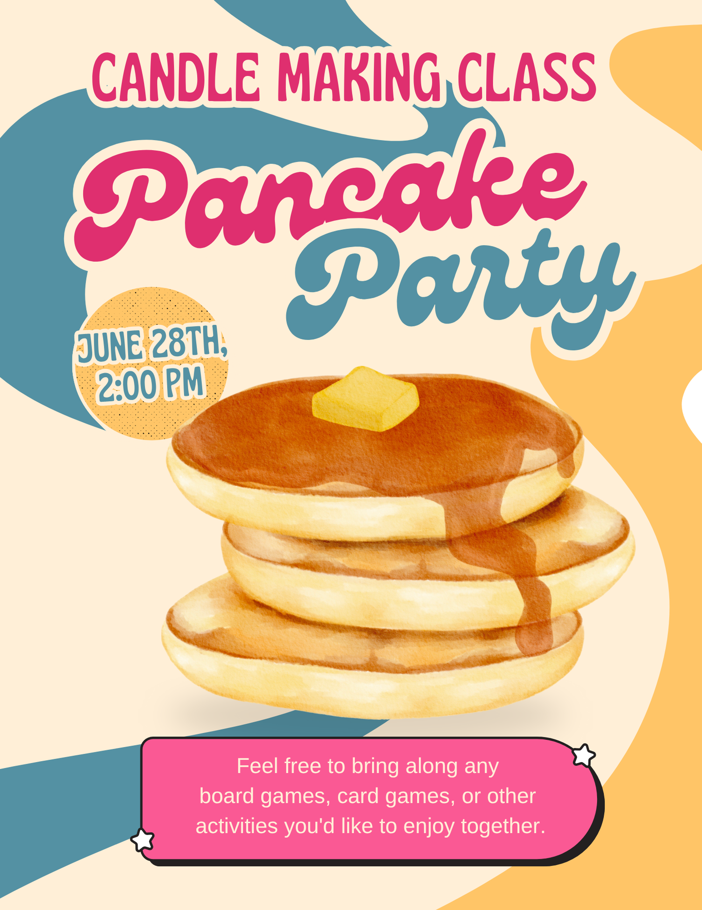 🥞🍓 Pancake Candle-Making Party