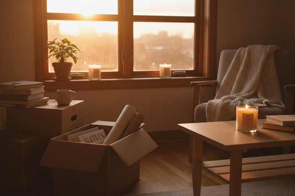 That first place of your own. Vanilla candles burning while you unpack boxes, dreaming of all the memories you'll make in this space.